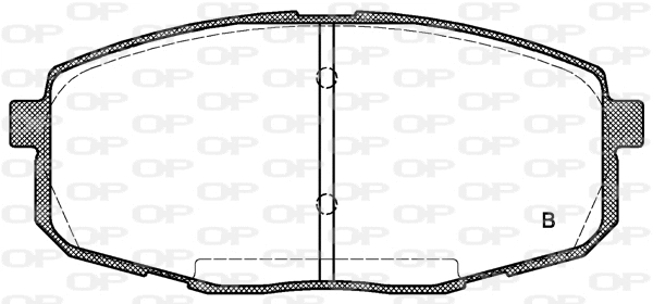 BPA1038.02 OPEN PARTS Комплект тормозных колодок, дисковый тормоз (фото 2)