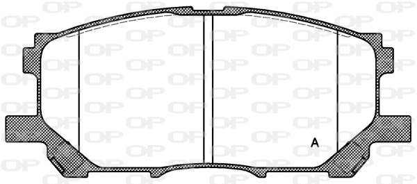 BPA1039.00 OPEN PARTS Комплект тормозных колодок, дисковый тормоз (фото 1)