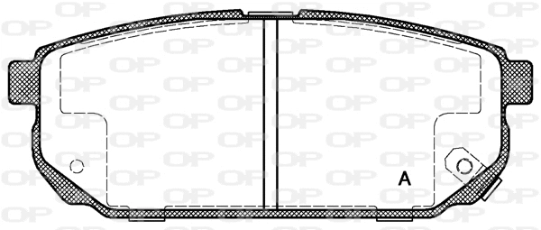 BPA1042.02 OPEN PARTS Комплект тормозных колодок, дисковый тормоз (фото 1)