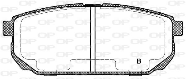 BPA1042.02 OPEN PARTS Комплект тормозных колодок, дисковый тормоз (фото 2)