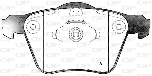 BPA1043.00 OPEN PARTS Комплект тормозных колодок, дисковый тормоз (фото 1)