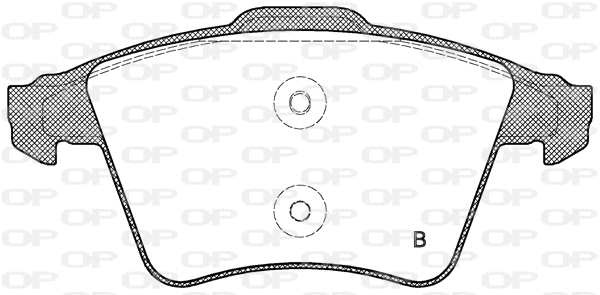 BPA1045.01 OPEN PARTS Комплект тормозных колодок, дисковый тормоз (фото 2)