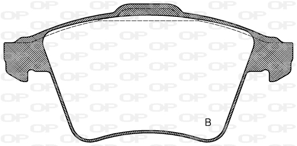 BPA1045.22 OPEN PARTS Комплект тормозных колодок, дисковый тормоз (фото 2)