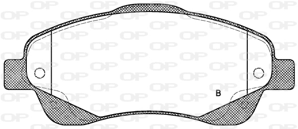 BPA1046.02 OPEN PARTS Комплект тормозных колодок, дисковый тормоз (фото 2)