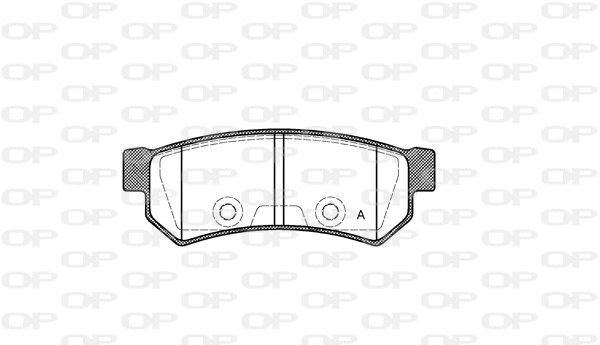 BPA1048.10 OPEN PARTS Комплект тормозных колодок, дисковый тормоз (фото 1)