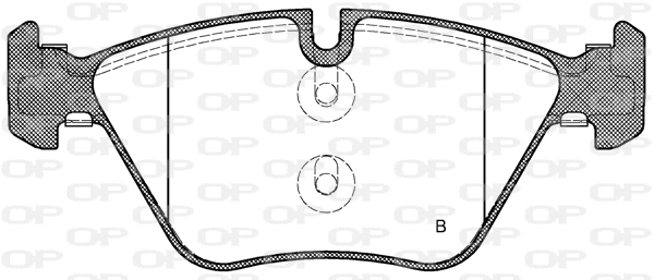 BPA1052.10 OPEN PARTS Комплект тормозных колодок, дисковый тормоз (фото 2)