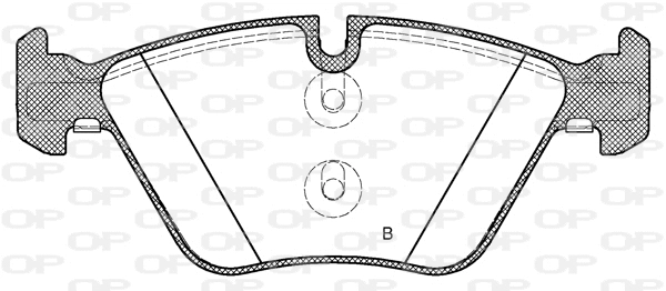 BPA1052.30 OPEN PARTS Комплект тормозных колодок, дисковый тормоз (фото 2)