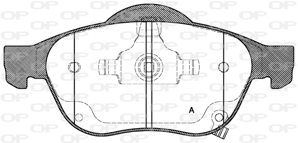 BPA1054.02 OPEN PARTS Комплект тормозных колодок, дисковый тормоз (фото 1)