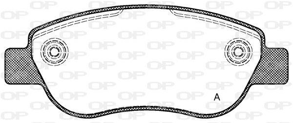 BPA1069.00 OPEN PARTS Комплект тормозных колодок, дисковый тормоз (фото 1)