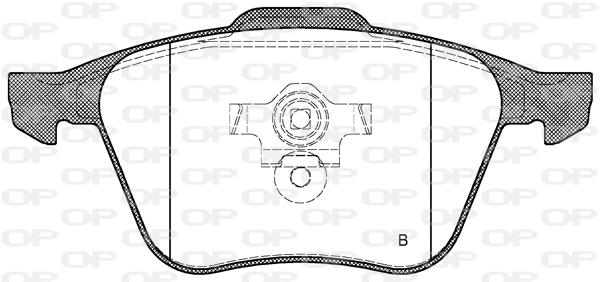 BPA1070.00 OPEN PARTS Комплект тормозных колодок, дисковый тормоз (фото 2)