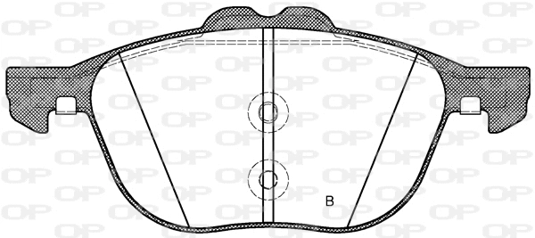 BPA1082.50 OPEN PARTS Комплект тормозных колодок, дисковый тормоз (фото 2)