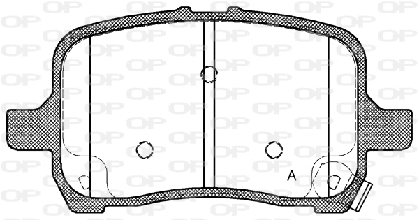 BPA1089.22 OPEN PARTS Комплект тормозных колодок, дисковый тормоз (фото 1)