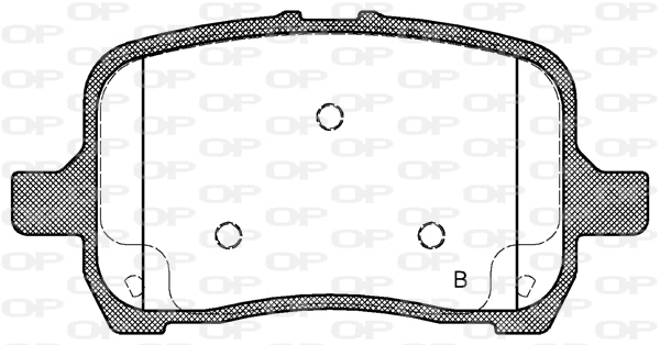 BPA1089.22 OPEN PARTS Комплект тормозных колодок, дисковый тормоз (фото 2)