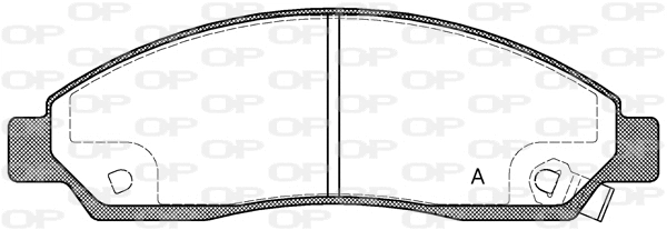 BPA1098.14 OPEN PARTS Комплект тормозных колодок, дисковый тормоз (фото 1)