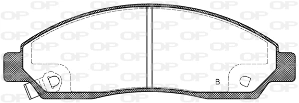 BPA1098.14 OPEN PARTS Комплект тормозных колодок, дисковый тормоз (фото 2)