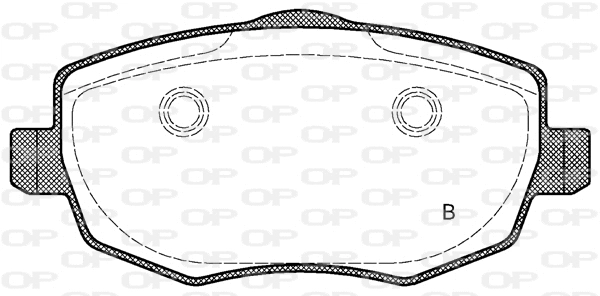 BPA1099.01 OPEN PARTS Комплект тормозных колодок, дисковый тормоз (фото 2)