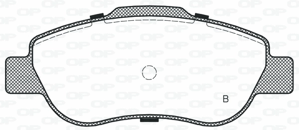 BPA1100.02 OPEN PARTS Комплект тормозных колодок, дисковый тормоз (фото 2)