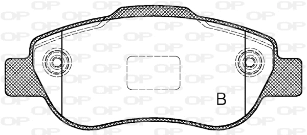 BPA1100.11 OPEN PARTS Комплект тормозных колодок, дисковый тормоз (фото 2)