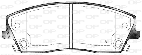 BPA1126.08 OPEN PARTS Комплект тормозных колодок, дисковый тормоз (фото 1)