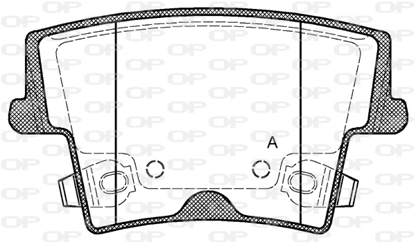 BPA1127.08 OPEN PARTS Комплект тормозных колодок, дисковый тормоз (фото 1)