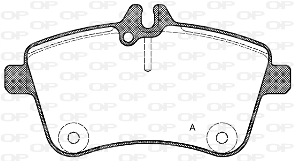 BPA1130.00 OPEN PARTS Комплект тормозных колодок, дисковый тормоз (фото 1)