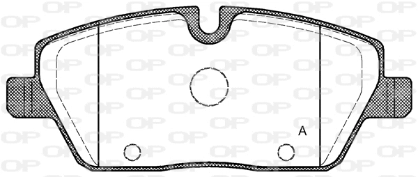 BPA1131.00 OPEN PARTS Комплект тормозных колодок, дисковый тормоз (фото 1)