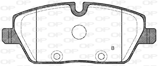 BPA1131.30 OPEN PARTS Комплект тормозных колодок, дисковый тормоз (фото 2)
