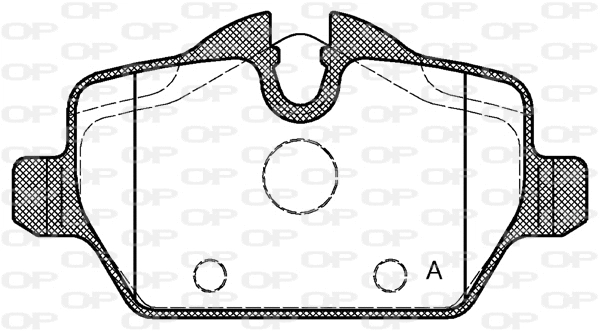 BPA1132.00 OPEN PARTS Комплект тормозных колодок, дисковый тормоз (фото 1)