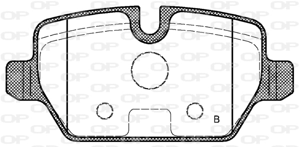BPA1132.00 OPEN PARTS Комплект тормозных колодок, дисковый тормоз (фото 2)