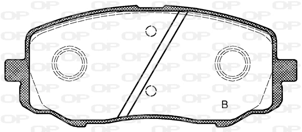 BPA1133.12 OPEN PARTS Комплект тормозных колодок, дисковый тормоз (фото 2)