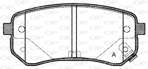 BPA1135.02 OPEN PARTS Комплект тормозных колодок, дисковый тормоз (фото 1)