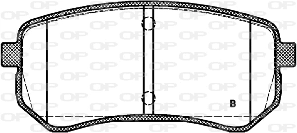 BPA1135.02 OPEN PARTS Комплект тормозных колодок, дисковый тормоз (фото 2)