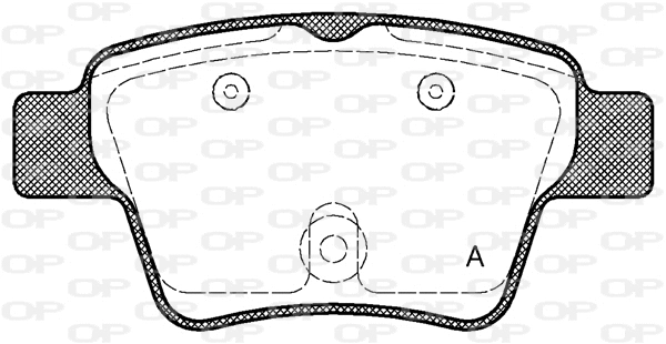 BPA1138.00 OPEN PARTS Комплект тормозных колодок, дисковый тормоз (фото 1)