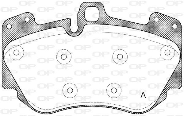 BPA1140.10 OPEN PARTS Комплект тормозных колодок, дисковый тормоз (фото 1)