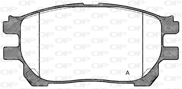 BPA1143.00 OPEN PARTS Комплект тормозных колодок, дисковый тормоз (фото 1)