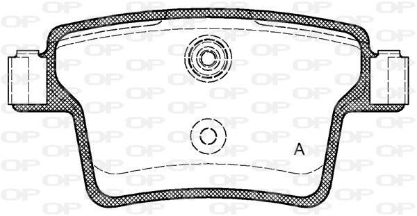 BPA1149.10 OPEN PARTS Комплект тормозных колодок, дисковый тормоз (фото 1)
