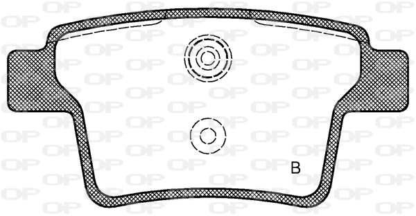 BPA1149.10 OPEN PARTS Комплект тормозных колодок, дисковый тормоз (фото 2)