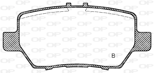 BPA1168.02 OPEN PARTS Комплект тормозных колодок, дисковый тормоз (фото 2)