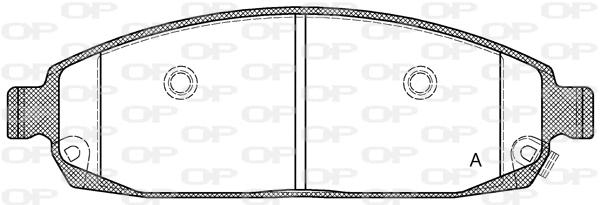 BPA1173.02 OPEN PARTS Комплект тормозных колодок, дисковый тормоз (фото 1)
