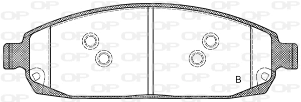 BPA1173.02 OPEN PARTS Комплект тормозных колодок, дисковый тормоз (фото 2)