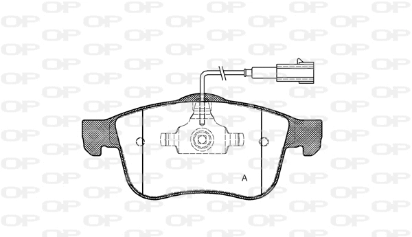 BPA1183.02 OPEN PARTS Комплект тормозных колодок, дисковый тормоз (фото 1)