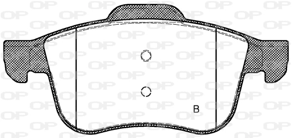 BPA1183.02 OPEN PARTS Комплект тормозных колодок, дисковый тормоз (фото 2)