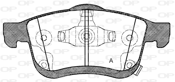 BPA1183.42 OPEN PARTS Комплект тормозных колодок, дисковый тормоз (фото 1)