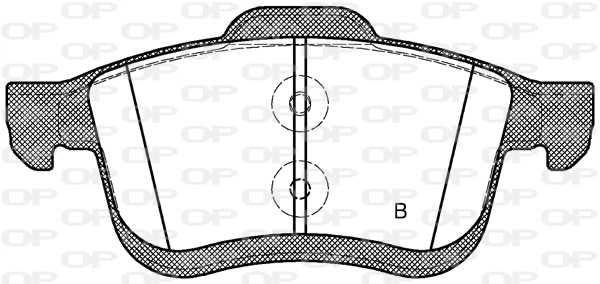 BPA1183.42 OPEN PARTS Комплект тормозных колодок, дисковый тормоз (фото 2)