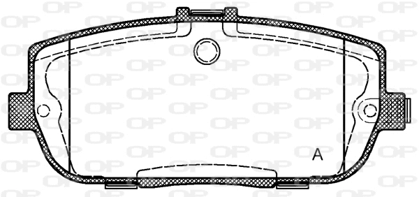 BPA1190.01 OPEN PARTS Комплект тормозных колодок, дисковый тормоз (фото 1)