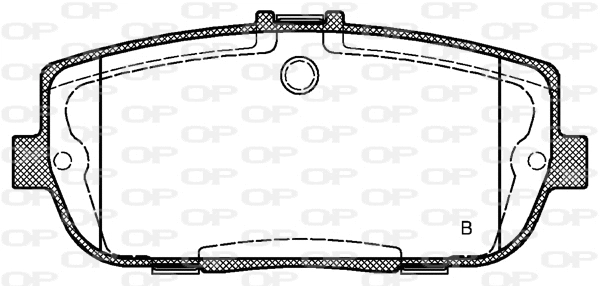 BPA1190.01 OPEN PARTS Комплект тормозных колодок, дисковый тормоз (фото 2)