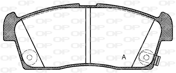 BPA1199.02 OPEN PARTS Комплект тормозных колодок, дисковый тормоз (фото 1)