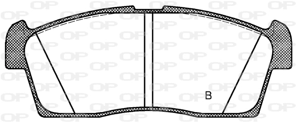 BPA1199.02 OPEN PARTS Комплект тормозных колодок, дисковый тормоз (фото 2)