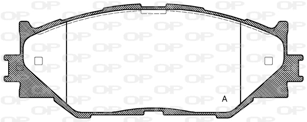 BPA1201.00 OPEN PARTS Комплект тормозных колодок, дисковый тормоз (фото 1)