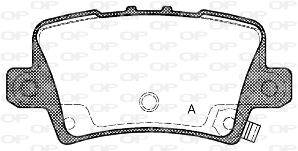 BPA1206.02 OPEN PARTS Комплект тормозных колодок, дисковый тормоз (фото 1)